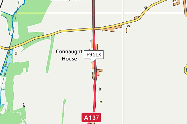 IP9 2LX map - OS VectorMap District (Ordnance Survey)