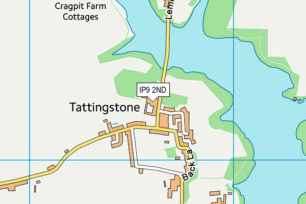 IP9 2ND map - OS VectorMap District (Ordnance Survey)