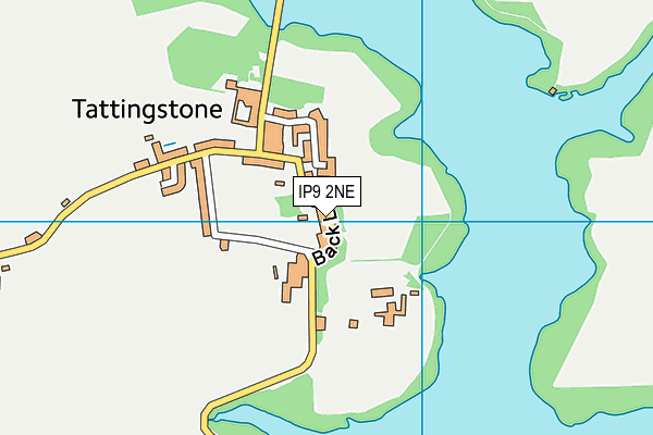 Tattingstone Village Playing Field map (IP9 2NE) - OS VectorMap District (Ordnance Survey)