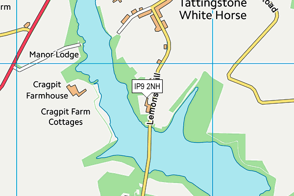 IP9 2NH map - OS VectorMap District (Ordnance Survey)