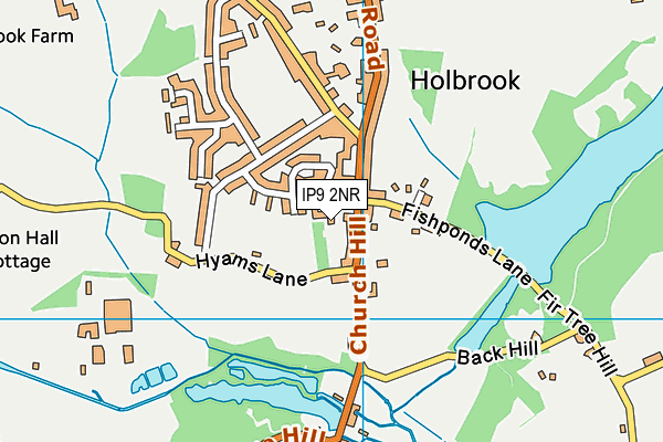 IP9 2NR map - OS VectorMap District (Ordnance Survey)