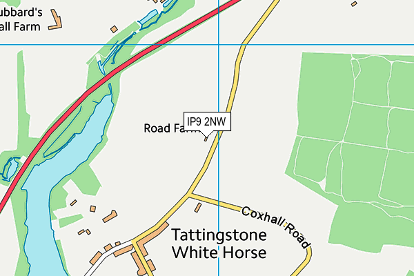 IP9 2NW map - OS VectorMap District (Ordnance Survey)