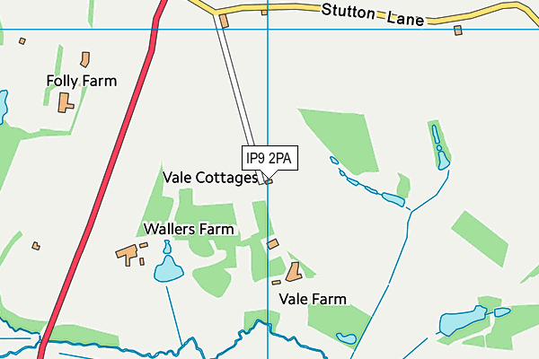 IP9 2PA map - OS VectorMap District (Ordnance Survey)