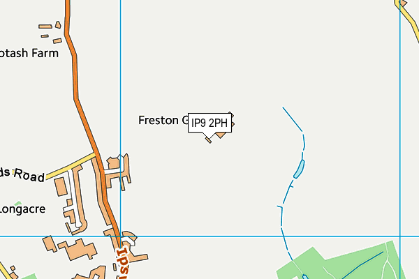 IP9 2PH map - OS VectorMap District (Ordnance Survey)