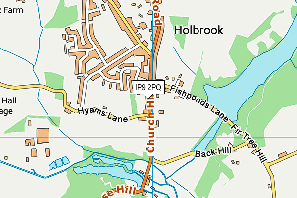 IP9 2PQ map - OS VectorMap District (Ordnance Survey)