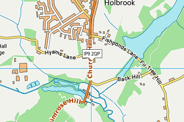 IP9 2QP map - OS VectorMap District (Ordnance Survey)