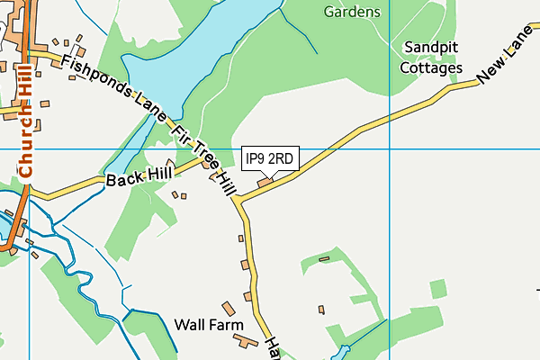 IP9 2RD map - OS VectorMap District (Ordnance Survey)