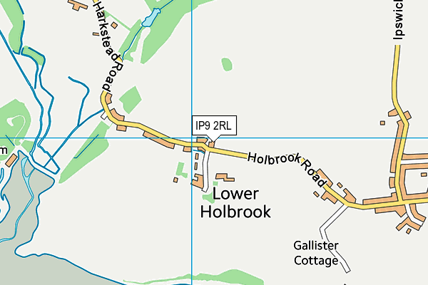 IP9 2RL map - OS VectorMap District (Ordnance Survey)