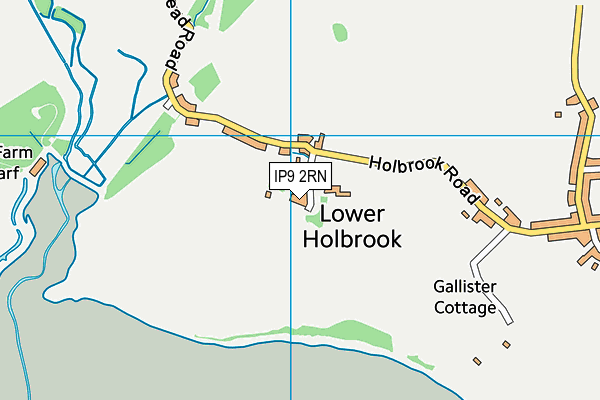 IP9 2RN map - OS VectorMap District (Ordnance Survey)