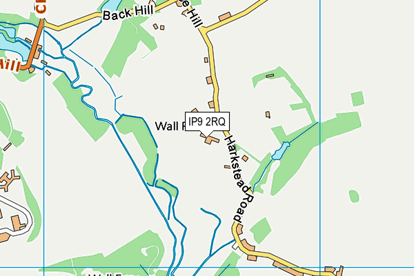 IP9 2RQ map - OS VectorMap District (Ordnance Survey)