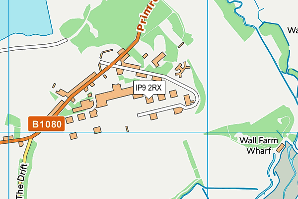 Royal Hospital School Holbrook map (IP9 2RX) - OS VectorMap District (Ordnance Survey)