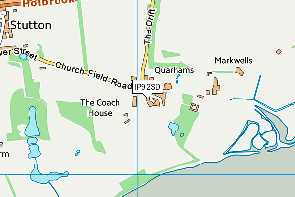 IP9 2SD map - OS VectorMap District (Ordnance Survey)