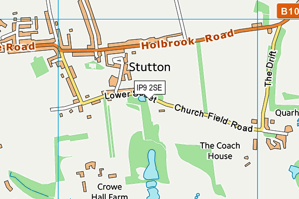 IP9 2SE map - OS VectorMap District (Ordnance Survey)