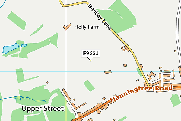 IP9 2SU map - OS VectorMap District (Ordnance Survey)
