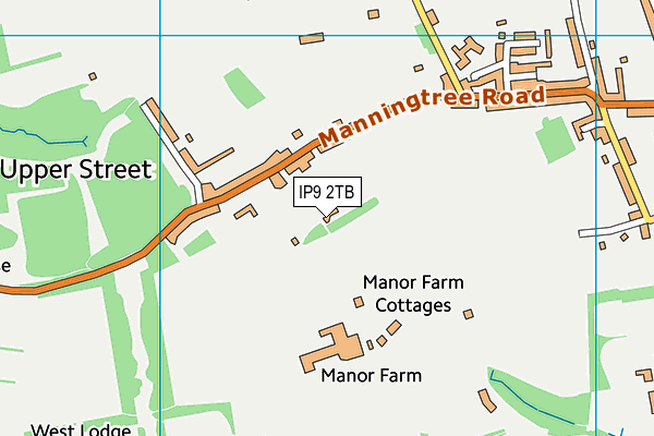 IP9 2TB map - OS VectorMap District (Ordnance Survey)