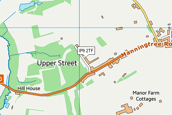 IP9 2TF map - OS VectorMap District (Ordnance Survey)