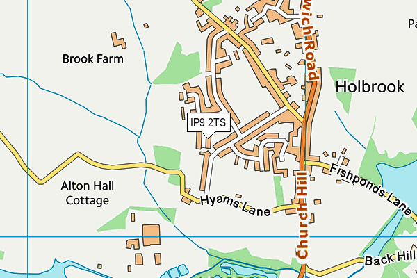 IP9 2TS map - OS VectorMap District (Ordnance Survey)