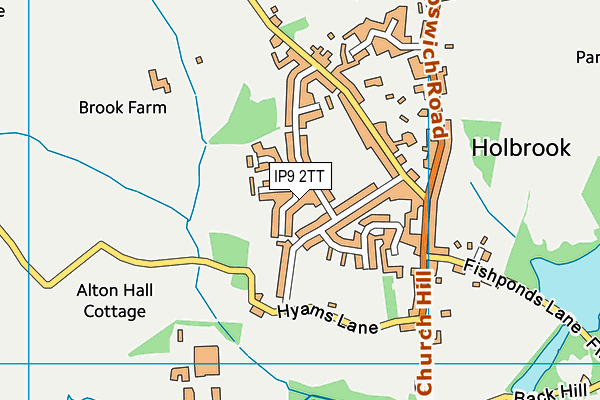 IP9 2TT map - OS VectorMap District (Ordnance Survey)