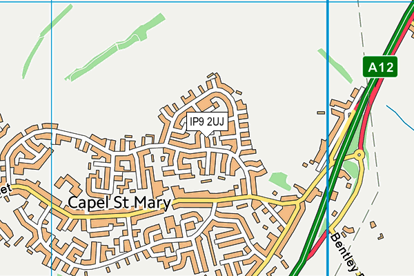 IP9 2UJ map - OS VectorMap District (Ordnance Survey)