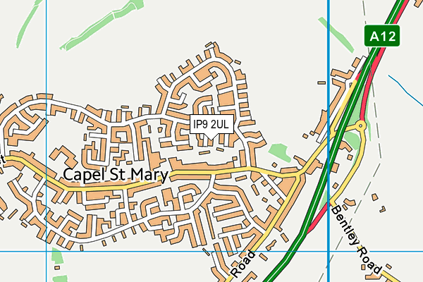 IP9 2UL map - OS VectorMap District (Ordnance Survey)