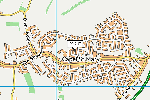 IP9 2UT map - OS VectorMap District (Ordnance Survey)