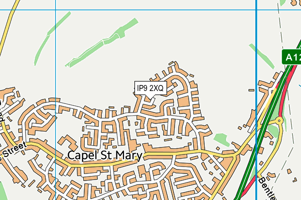 IP9 2XQ map - OS VectorMap District (Ordnance Survey)