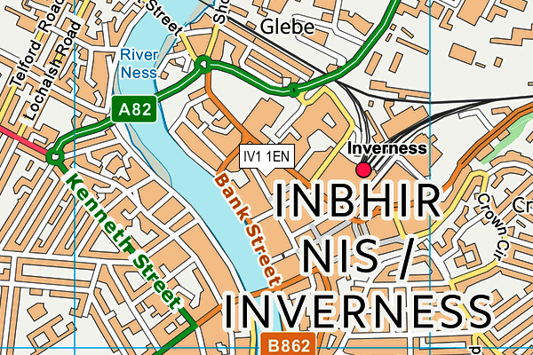 IV1 1EN map - OS VectorMap District (Ordnance Survey)