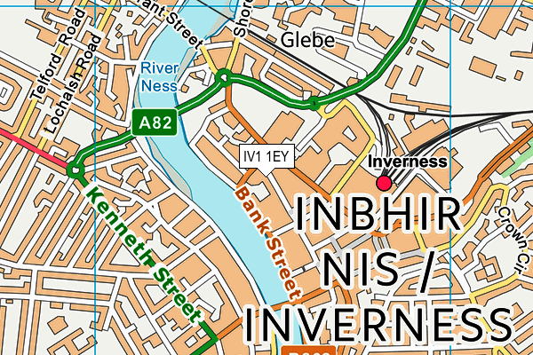 IV1 1EY map - OS VectorMap District (Ordnance Survey)