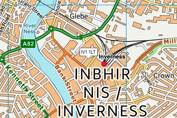 IV1 1LT map - OS VectorMap District (Ordnance Survey)