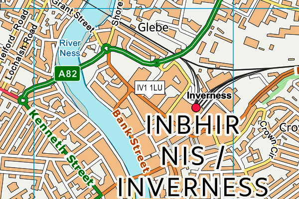 IV1 1LU map - OS VectorMap District (Ordnance Survey)