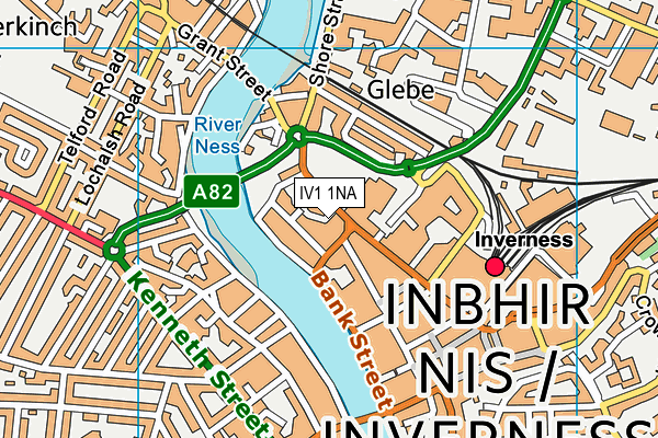 IV1 1NA map - OS VectorMap District (Ordnance Survey)