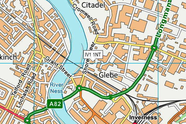 IV1 1NT map - OS VectorMap District (Ordnance Survey)