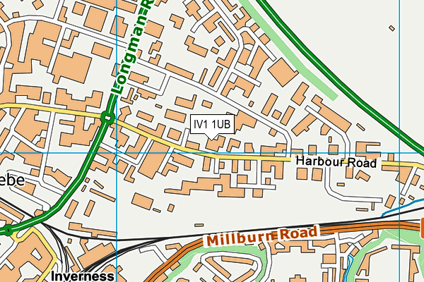 IV1 1UB map - OS VectorMap District (Ordnance Survey)