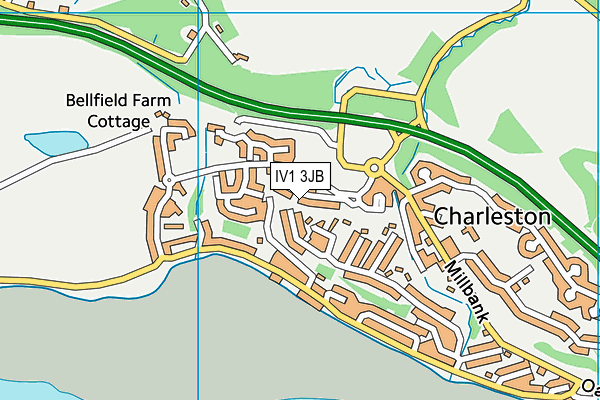 IV1 3JB map - OS VectorMap District (Ordnance Survey)