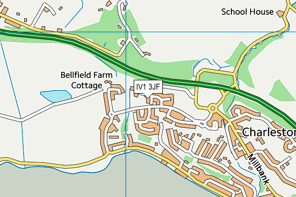 IV1 3JF map - OS VectorMap District (Ordnance Survey)