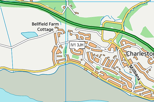 IV1 3JH map - OS VectorMap District (Ordnance Survey)