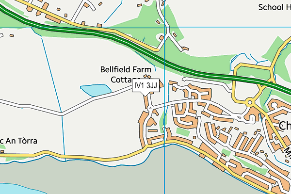 IV1 3JJ map - OS VectorMap District (Ordnance Survey)