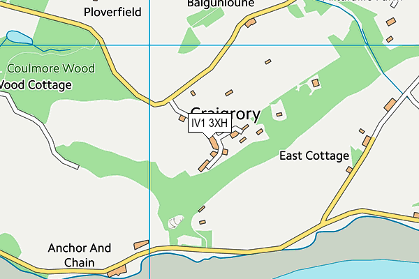 IV1 3XH map - OS VectorMap District (Ordnance Survey)