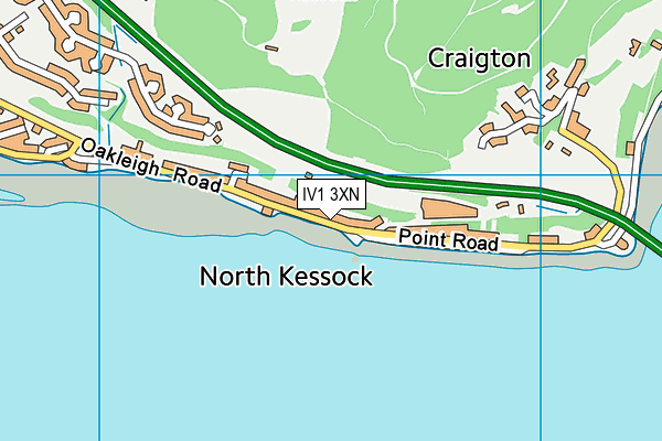 IV1 3XN map - OS VectorMap District (Ordnance Survey)