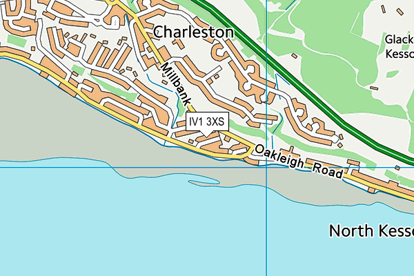 IV1 3XS map - OS VectorMap District (Ordnance Survey)