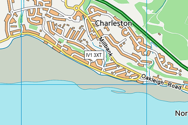 IV1 3XT map - OS VectorMap District (Ordnance Survey)