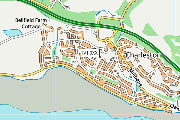 IV1 3XX map - OS VectorMap District (Ordnance Survey)