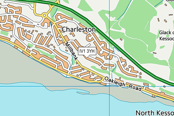 IV1 3YH map - OS VectorMap District (Ordnance Survey)