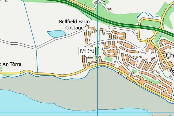 IV1 3YJ map - OS VectorMap District (Ordnance Survey)