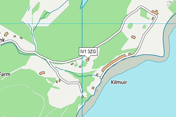 IV1 3ZG map - OS VectorMap District (Ordnance Survey)