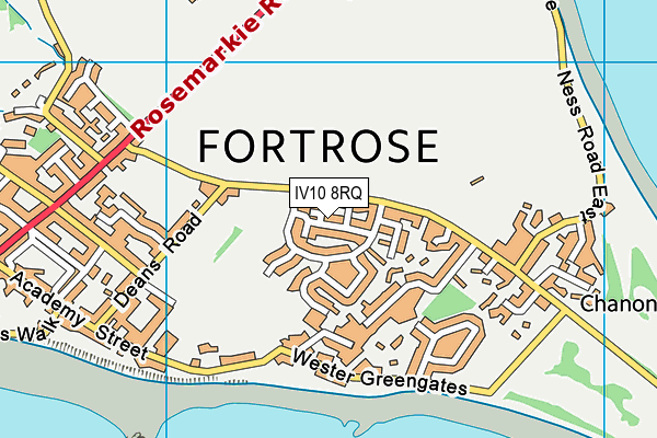 IV10 8RQ map - OS VectorMap District (Ordnance Survey)