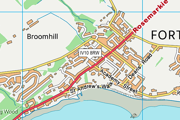 IV10 8RW map - OS VectorMap District (Ordnance Survey)