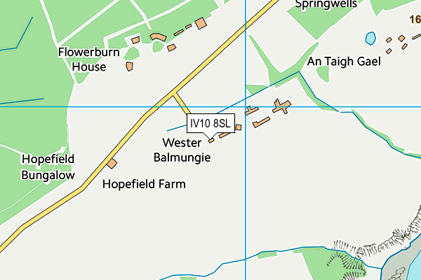 IV10 8SL map - OS VectorMap District (Ordnance Survey)