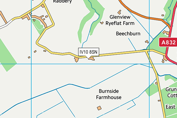 IV10 8SN map - OS VectorMap District (Ordnance Survey)