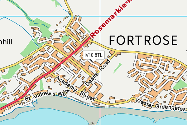 IV10 8TL map - OS VectorMap District (Ordnance Survey)